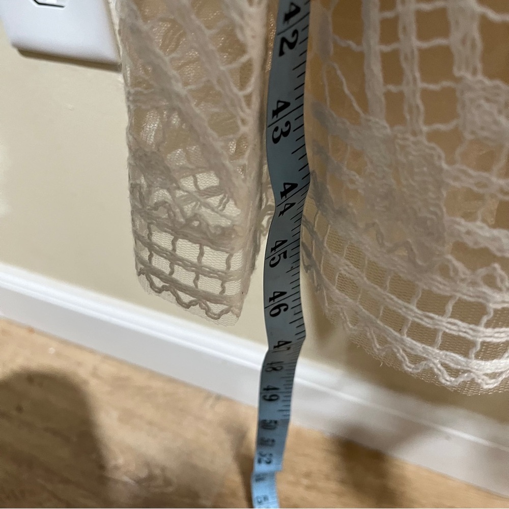 NWT Tadashi Shoji Rhinestone Embroidered Long Sleeve Cocktail Dress size12 ivory - Picture 4 of 11